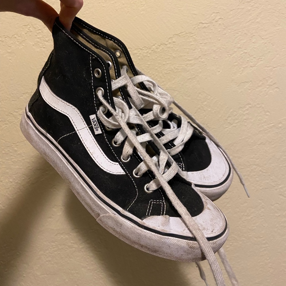Vans Black High Top Sneakers